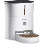 Luck 3l distributeur croquettes chat automatique, bol en acier inoxydable pour animaux domestiques, distribute ...