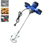 Lucn - malaxeur mortier colle, 2600w mlangeur lectrique professionnel  6 vitesses, m14 barre spirale ...
