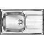 Luisina - jamais utilise] vier de cuisine inox  encastrer montebello 86x50x16cm avec grand bac et gouttoir ...