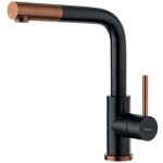 Luisina - mitigeur rc304do 064 inox noir mat / pvd cuivre - 000000 coloris