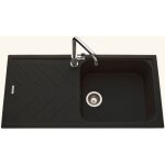 Luisina - vier granit noir arpege 1 grand bac 1 �gouttoir