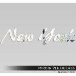 Lumal�a - miroir plexiglass - new york - 20x91 cm