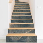 Lumal�a - stickers contremarches escalier - design - 100 cm x 150 cm - adh�sif brillant
