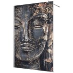 Lumaléa - stickers paroi de douche dépoli - bouddha - 110 x 200 cm Lumaléa - stickers paroi de douche dépoli - bouddha - 110 x 200 cm