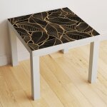 Lumal�a - stickers pour table - feuilles - 90x90 cm - adh�sif + protection mate