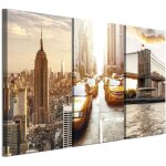 Lumasoul tableau decoration murale - impression sur toile motif architecture - tableaux cadres pour le ...