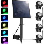 Lumires led submersible solaire, 2 modes spot piscine rgb, 5. 5v changement de couleur clairage de ...
