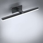 Lumi�re de miroir led 9w, lumi�re de miroir de salle de bain blanc froid 6000k 40cm �clairage avant de ...