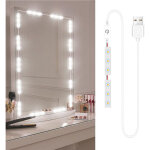 Lumi�res miroir maquillage led, r�glables contr�le tactile, lumi�res vanity salle de bain, c�ble usb, ...