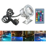 Lumi�re de piscine 10w avec�t�l�commande 4 modes rgb ip66 85 - 265v spot led aquarium lampe sous - marine ...