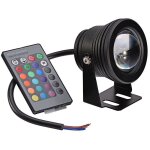 Lumire de piscine 10w avec tlcommande 4 modes rgbw ip65 85 - 265v spot led aquarium lampe sous - marine ...