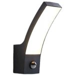 Luminaire de fa�ade led avec d�tecteur de mouvement 140� pir, 15w, 1000lm, capteur cr�pusculaire, ip54 ...
