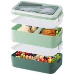 Lunch box 1600ml, bote  djeuner pour adulte, 2 couches bote  bento avec couverts et botes  sauce, ...