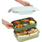 Lunch box - 2000ml bento lunch box enfant adulte avec 8 compartiments, bento �tanche sans bpa, boite ...