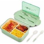 Lunch box, bote  djeuner en plastique pour enfant adulte, bote  repas avec trois compartiments et ...