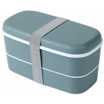 Lunch box grande capacit� pour adultes - bento - etanche sans bpa - boite repas compartiment double avec ...