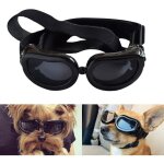 Lunettes de soleil pour chien - tanches - anti - uv - pour petits chiens et chats - noir