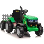 12v tracteur lectrique enfants avec remorque amovible double moteur 35w, voiture lectrique  6 pneus ...