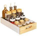 Lunsy - 25cm pull out armoire tiroir pull out armoire tagre fond glisse tagres de rangement pour ...