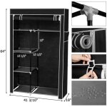 Lunsy - armoire / meuble  chaussures rangement chaussures 4 niveaux chaussures stockage avec housse