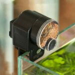 Distributeur automatique de nourriture pour poissons d'aquarium avec minuteur pour les vacances, 2 modes ...