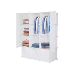 Diy armoire plastique  monter soi - meuble de rangement portable pour vtements chaussures jouets accessoires ...