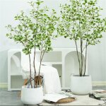 Ficus artificial 120cm, planet artificielle interieur en pot, fausse plante, faux arbre interieur dcoration ...