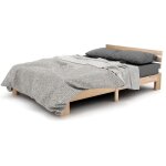 Lunsy - lit en bois, lit double avec tête de lit en cadre de lit avec sommier à lattes - 200 x 140 cm ... Lunsy - lit en bois, lit double avec tête de lit en cadre de lit avec sommier à lattes - 200 x 140 cm ...