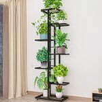 Lunsy - support � plantes � 7 niveaux, �tag�re pour pots de fleurs multiples, �tag�re d'angle pour plantes, ...