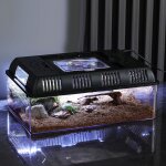 tui de bote d?levage de tortues avec lumire led alimentation de conteneur d?closion terrarium de ...