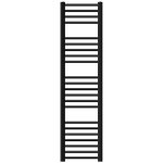 Luxebath - elektrischer badheizk�rper mit heizstab 1200w 300x1400 mm schwarz matt gerade seitenanschluss ...