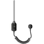 Lment chauffant noir 300w pour radiateur de salle de bain, rsistance lectrique avec thermostat, rgulateur ...