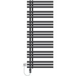 Luxebath - radiateur design iron em, 600x1600 mm, anthracite, avec rsistance lectrique 1200w et thermostat ...