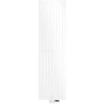 Luxebath - radiateur design stella vertical 480 x 1800 mm blanc raccord central + garniture de raccordement, ...