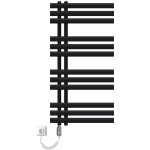 Luxebath - radiateur lectrique, design iron em, 500x1000 mm, noir mat, rsistance chrome 600w avec ...