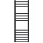Luxebath radiateur �lectrique sahara 400x1200 mm anthracite, raccord lat�ral courb� et r�sistance 900w, ...