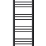 Luxebath radiateur lectrique sahara 400x800 mm anthracite, raccord latral courb et rsistance 600w, ...
