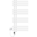 Luxebath - radiateur lectrique pour salle de bain iron em, 500x1000mm blanc, avec rsistance 300w, thermostat ...