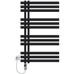 Luxebath - radiateur lectrique pour salle de bain iron em, 600x1000 mm noir mat, avec rsistance 600w, ...