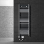 Luxebath radiateur electrique sahara 500x1500mm, chrome, sche - serviettes en panneau, raccordement ...