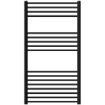 Luxebath radiateur �lectrique pour salle de bain sahara 750x1200 mm noir mat raccord lat�ral droit avec ...