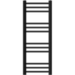 Luxebath radiateur de salle de bain sahara 300 x 800 mm noir mat raccord lat�ral droite au bas, avec ...