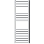 Luxebath radiateur de salle de bain sahara 400 x 1200 mm chrome courb� raccord lat�ral au bas, avec r�sistance ...