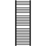 Luxebath radiateur de salle de bain sahara 500 x 1500 mm noir raccord lat�ral courb� au bas, avec r�sistance ...
