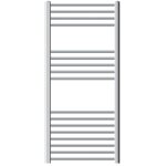 Luxebath radiateur de salle de bain sahara 600 x 1200 mm chrome courb� raccord lat�ral au bas, avec r�sistance ...