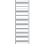 Luxebath radiateur de salle de bain sahara 600x1800 mm chrome droite raccord lat�ral au bas, avec r�sistance ...