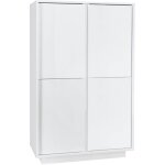 Lysiane - argentier 4 portes finition blanc laqu� brillant weiss