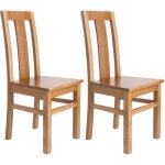 M&s - lot de 2 chaises en hêtre chêne clair assise bois - martha M&s - lot de 2 chaises en hêtre chêne clair assise bois - martha