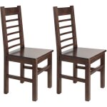 M&s - lot de 2 chaises en hêtre chêne foncé assise bois - ripal M&s - lot de 2 chaises en hêtre chêne foncé assise bois - ripal