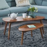 M&s - lot de 2 tables basses 100 et 75 cm en sheesham massif M&s - lot de 2 tables basses 100 et 75 cm en sheesham massif